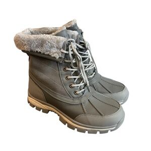 NWT BURUDANI Women’s Waterproof Mid-Calf Duck Snow Boots with Faux Fur